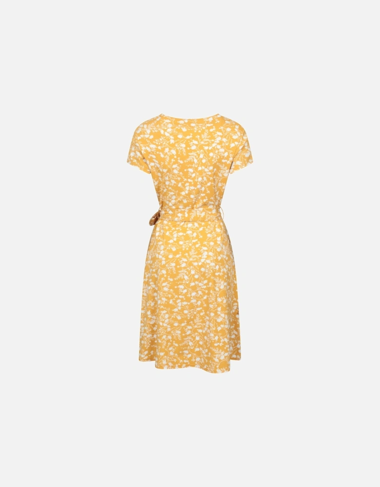 Womens/Ladies Santorini Leaf Jersey Wrap Dress