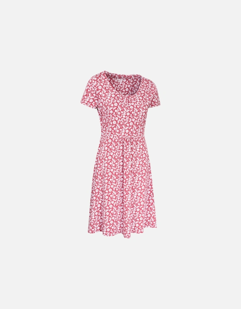 Womens/Ladies Essentials Lora Stripe V Neck Skater Dress