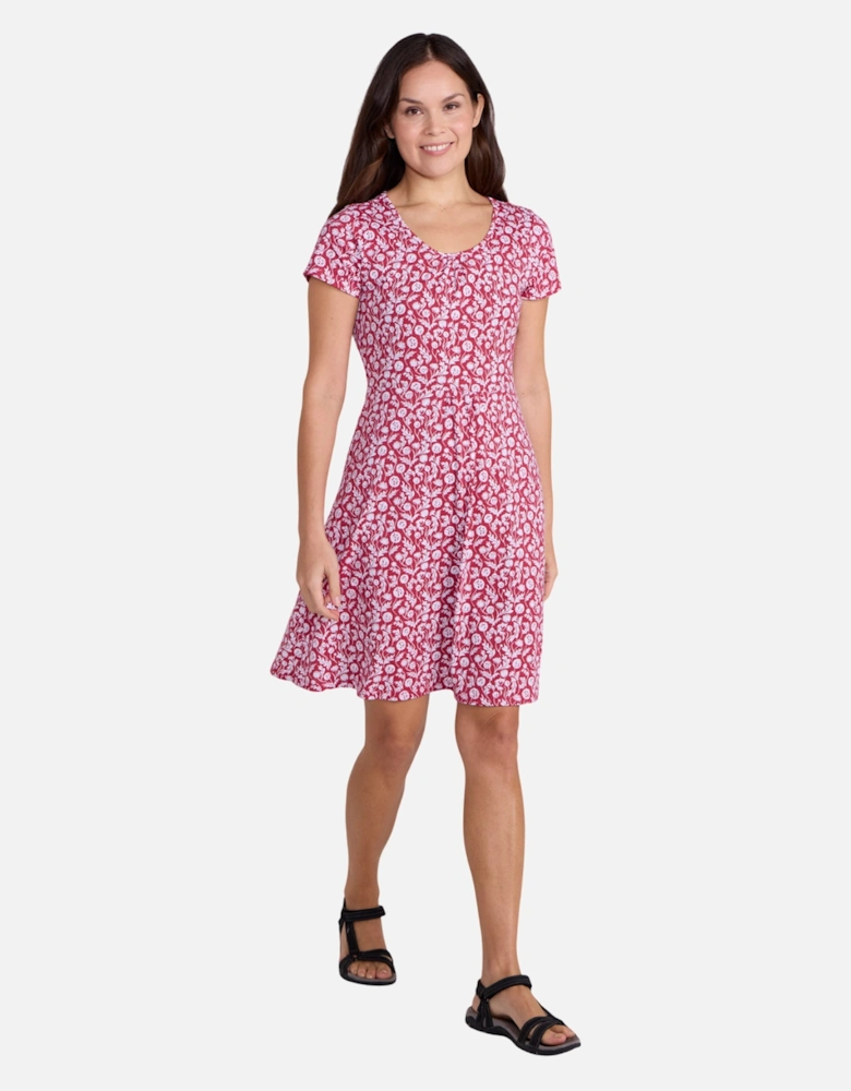 Womens/Ladies Essentials Lora Stripe V Neck Skater Dress