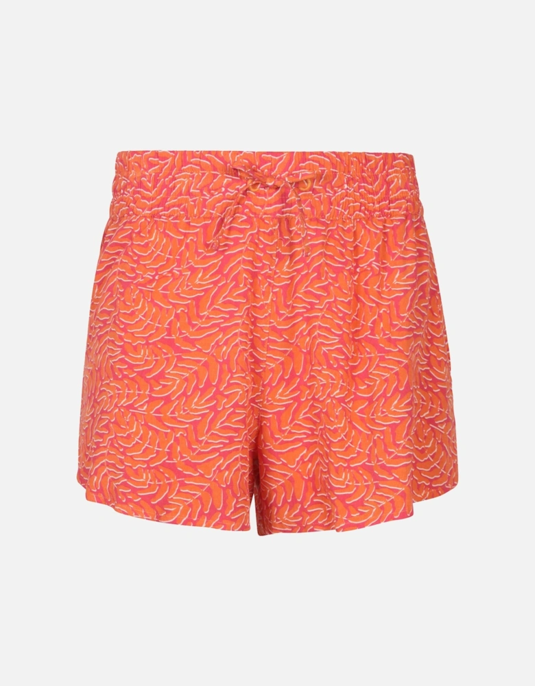 Womens/Ladies Vibe Leaves Shorts