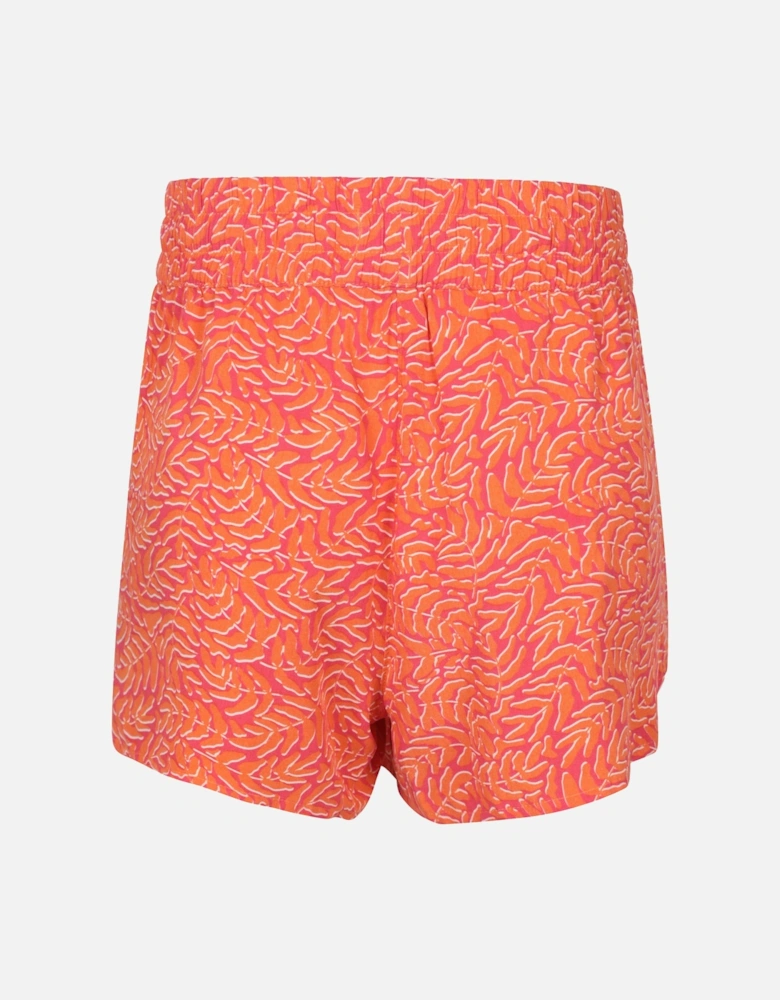 Womens/Ladies Vibe Leaves Shorts