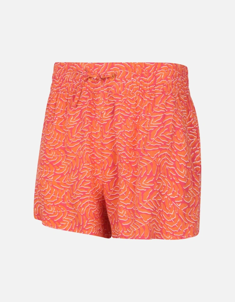 Womens/Ladies Vibe Leaves Shorts