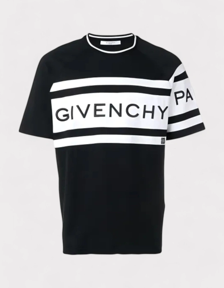 Slim Fit Band T-Shirt Black