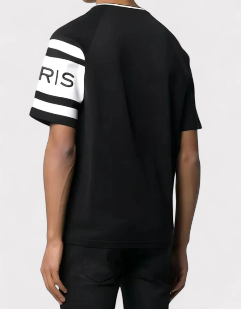 Slim Fit Band T-Shirt Black