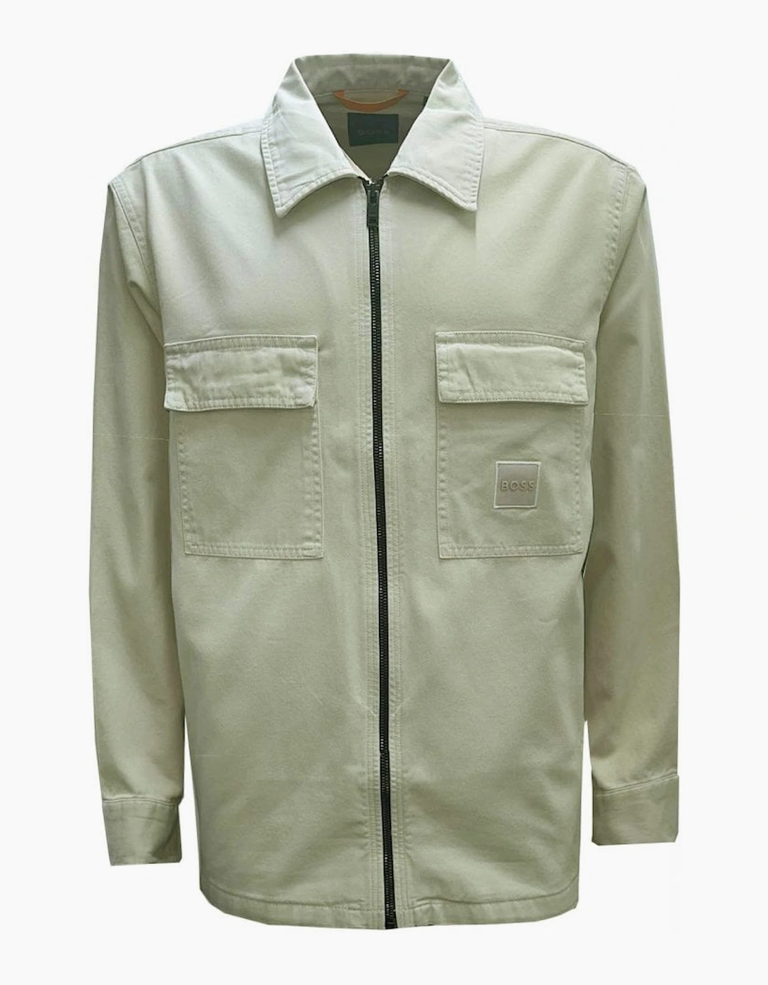 Hugo Boss Men's Cream Beige Lovel Zip Overshirt - Size: Xxxl