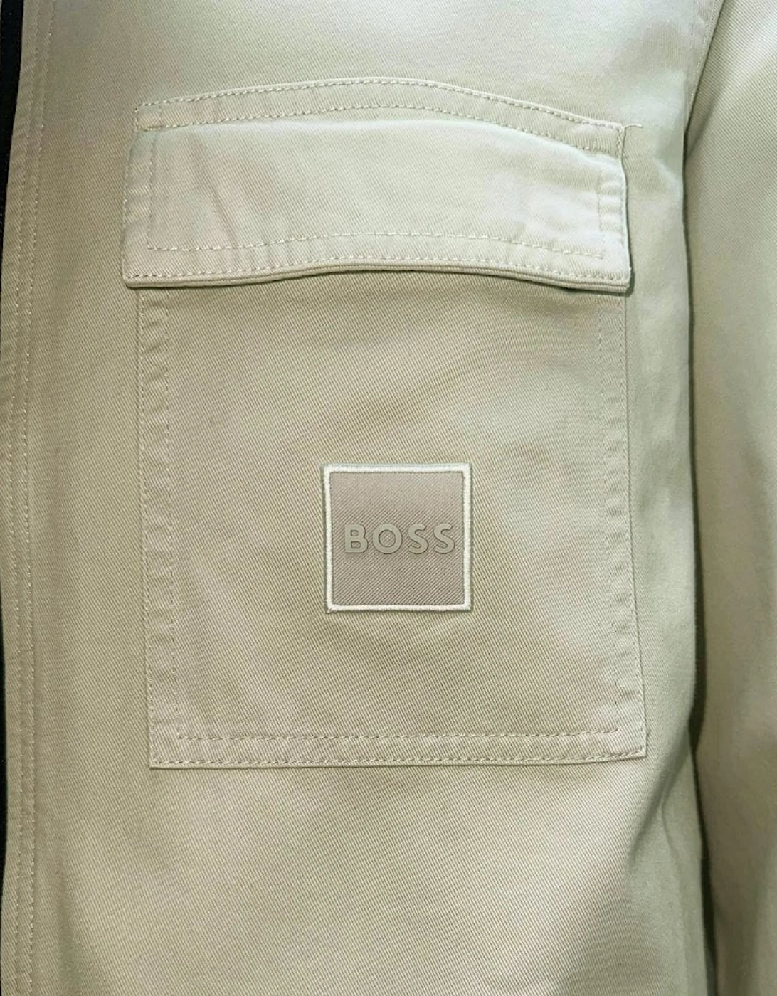 Men's Beige Lovel Zip Overshirt