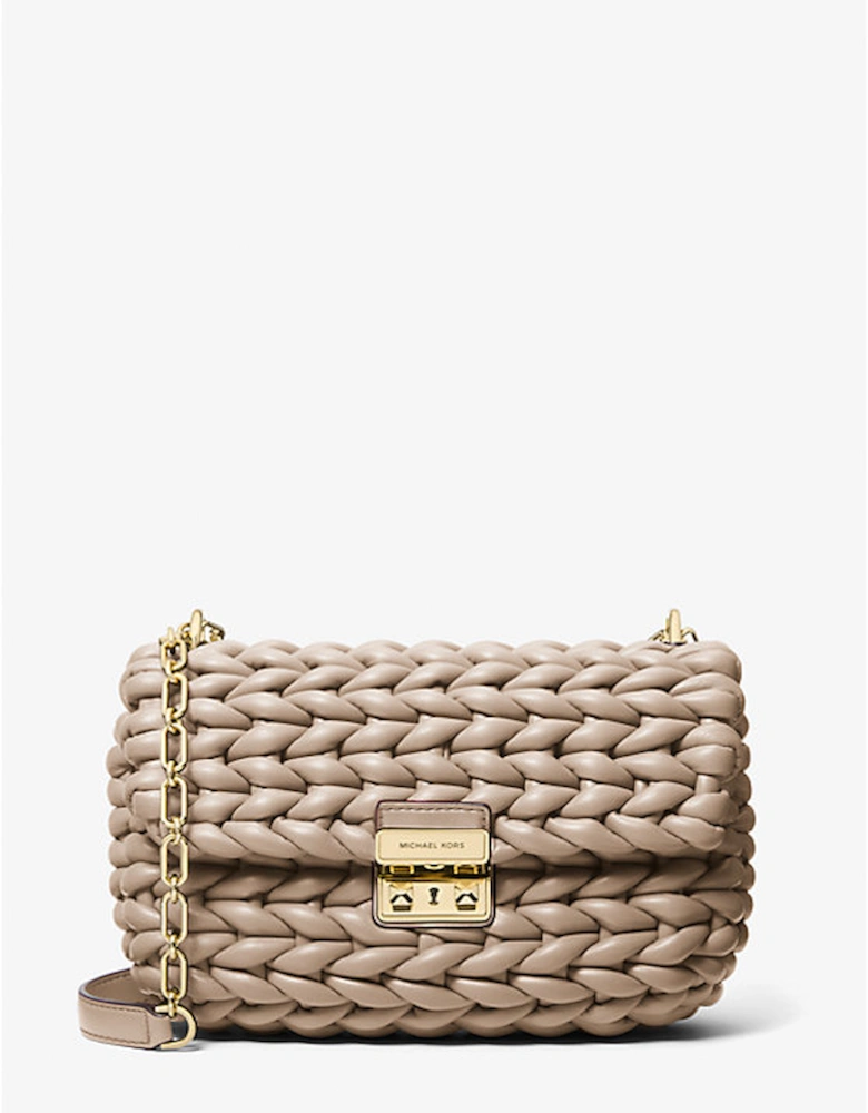 Tribeca Large Hand-Braided Leather Shoulder Bag