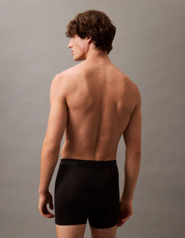 3-Pack Ultra Soft Modal Boxer Briefs, Black