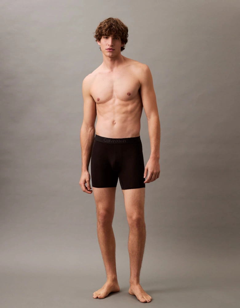 3-Pack Ultra Soft Modal Boxer Briefs, Black