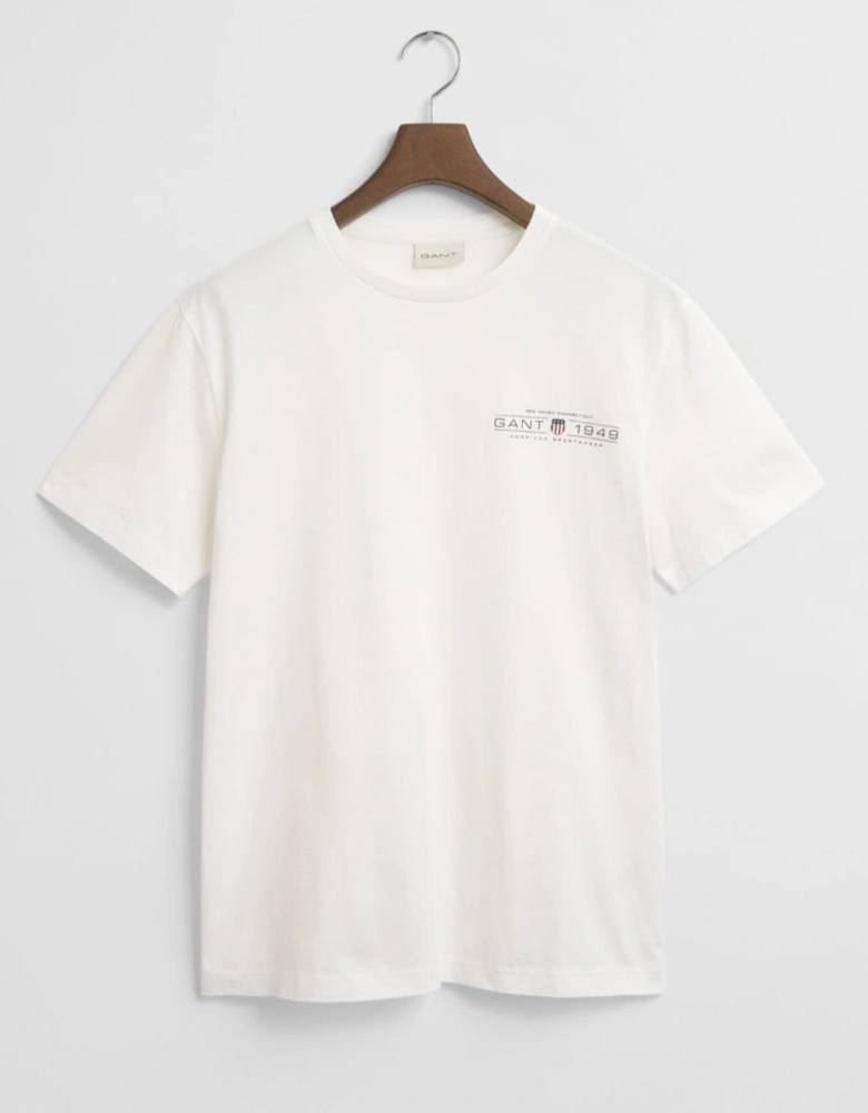Printed Graphic T-Shirt, Eggshell
