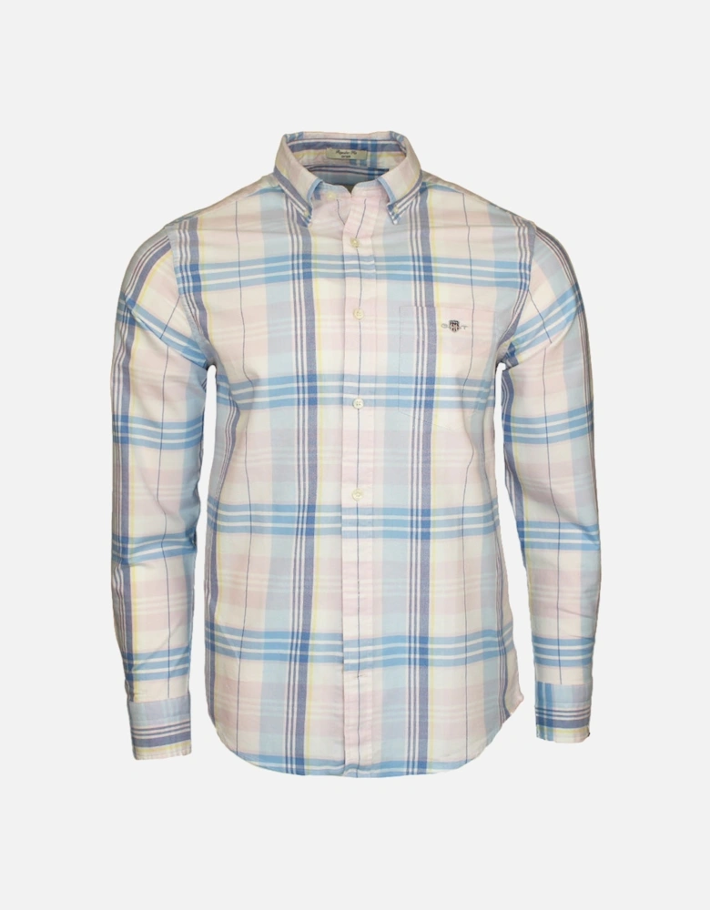 Regular Classic Oxford Check Shirt, Light Pink