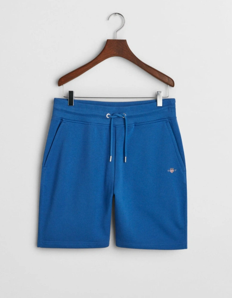 Regular Shield Sweat Shorts, Rich Blue