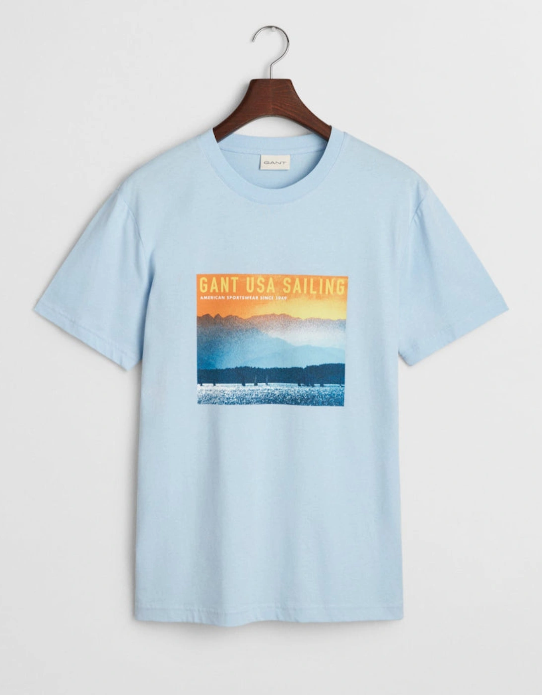 Placed Graphic T-Shirt, Fresh Blue, 5 of 4