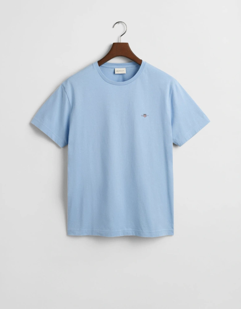 Regular Shield T-Shirt, Capri Blue
