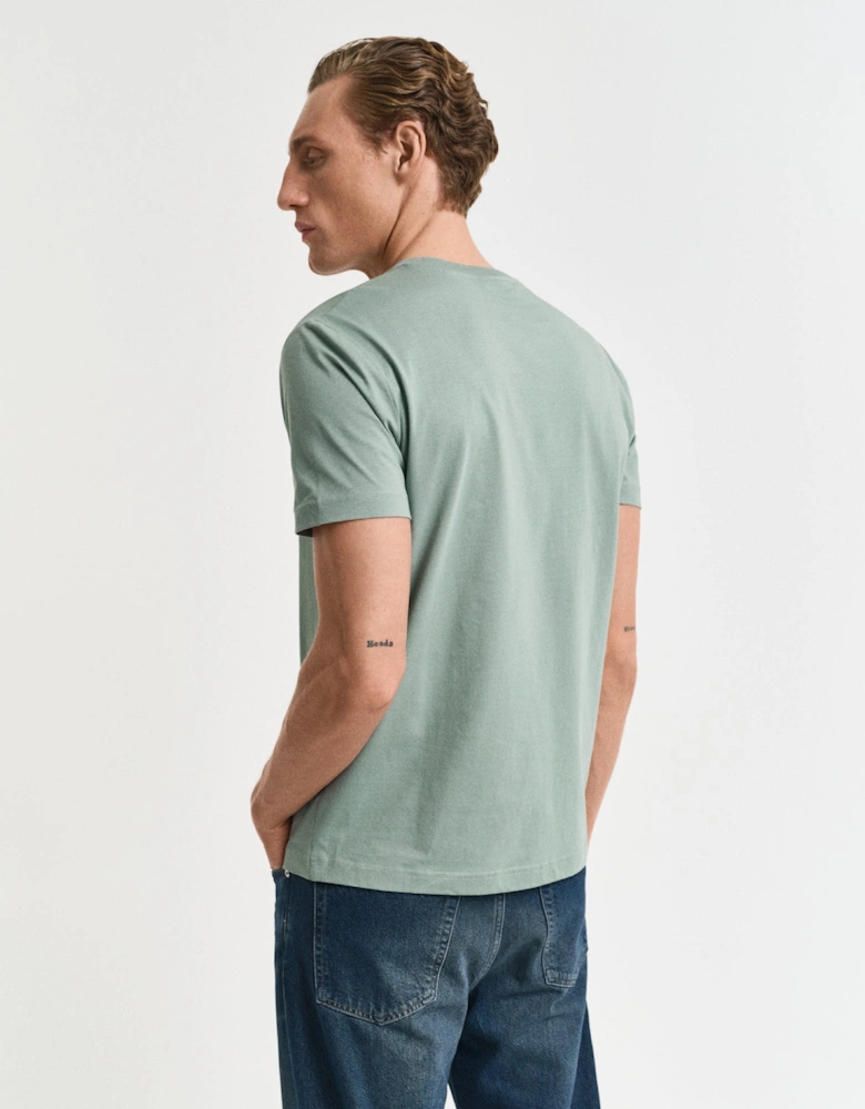 Placed Graphic T-Shirt, Kalamata Green