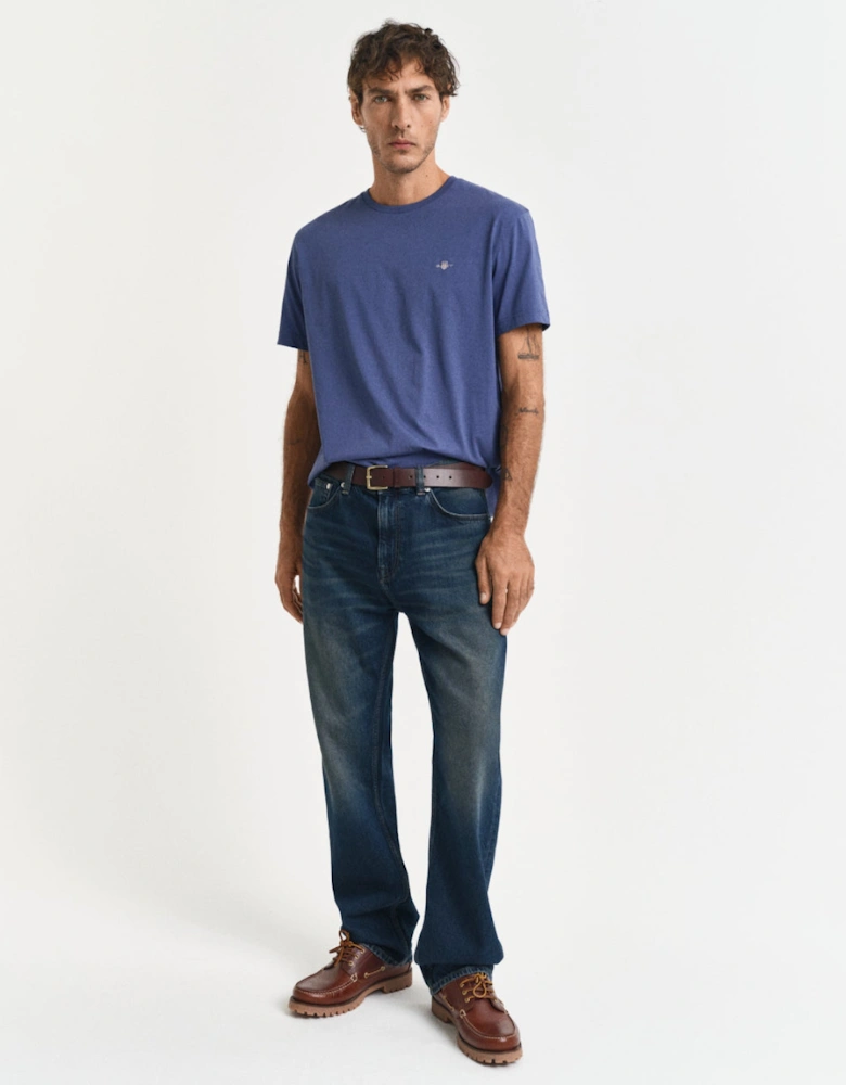 Regular Shield T-Shirt, Dusty Navy