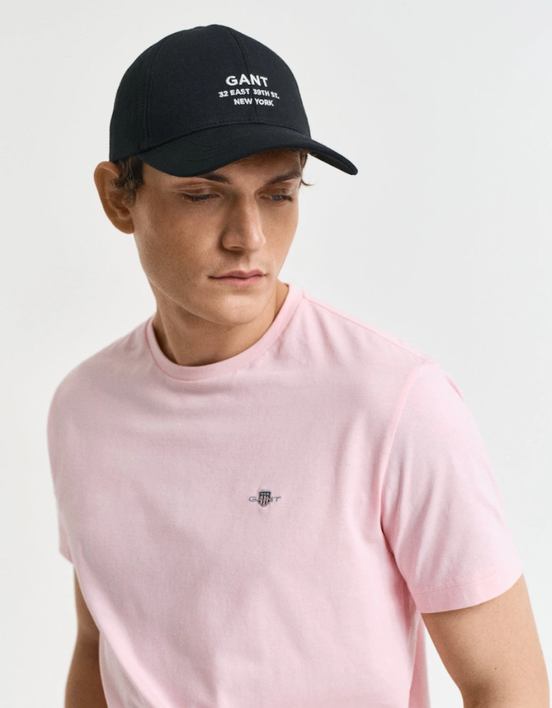 Regular Shield T-Shirt, California Pink