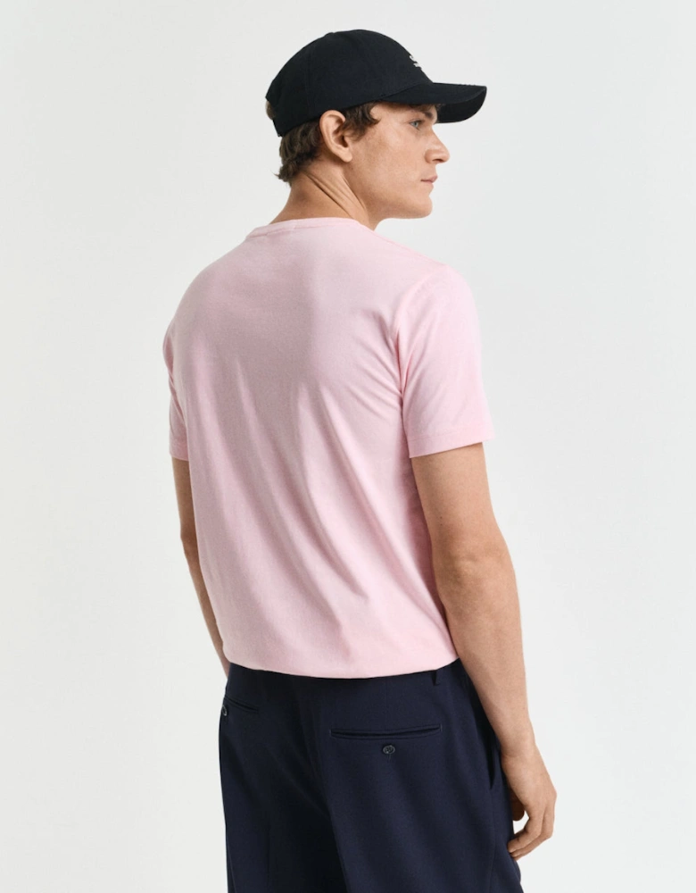 Regular Shield T-Shirt, California Pink