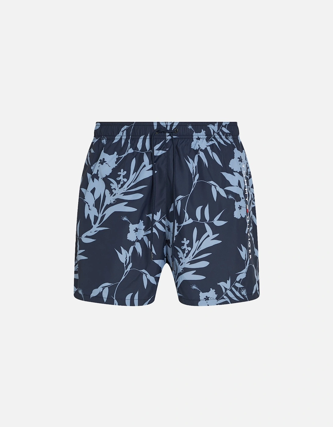 Drawstring Floral Tropic Swim Shorts, Desert Sky, 5 of 4