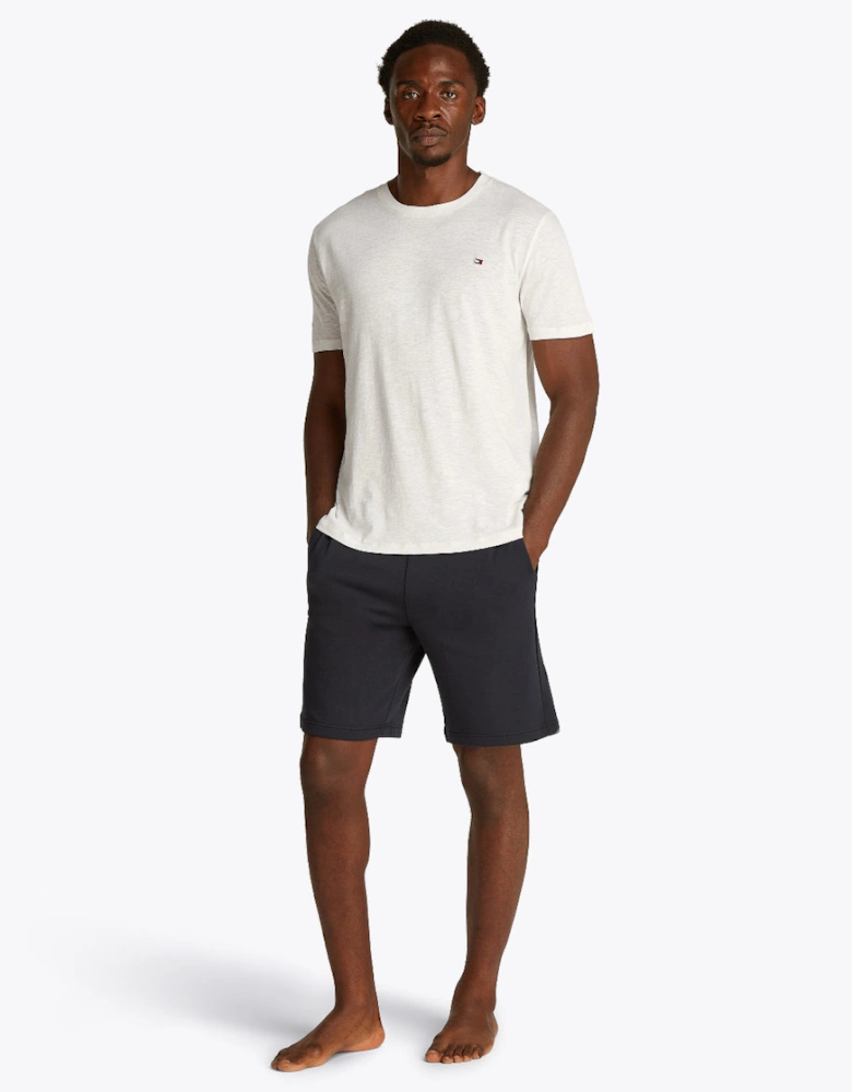 Crew-Neck Slub T-Shirt, Ivory