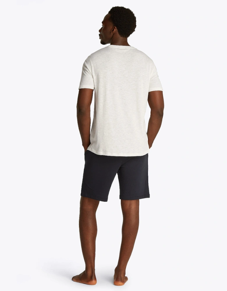 Crew-Neck Slub T-Shirt, Ivory