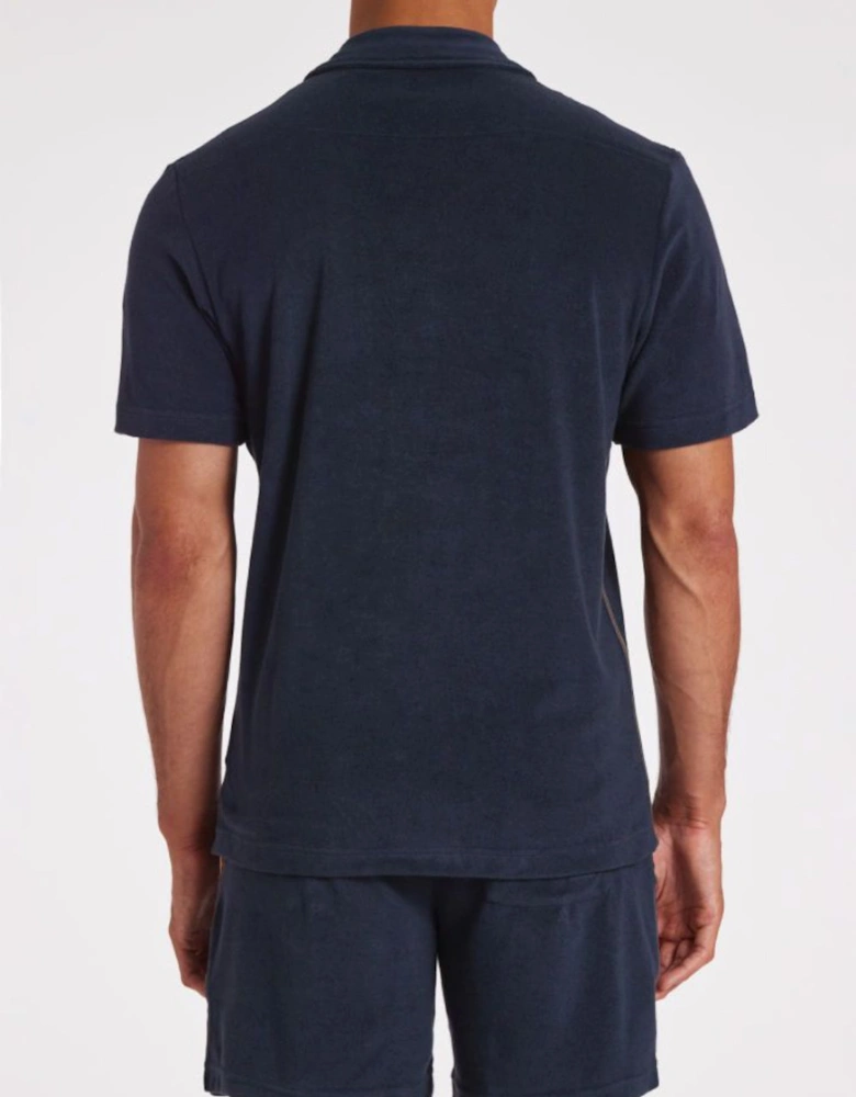 Towel Stripe Short Sleeve Shirt, Blue