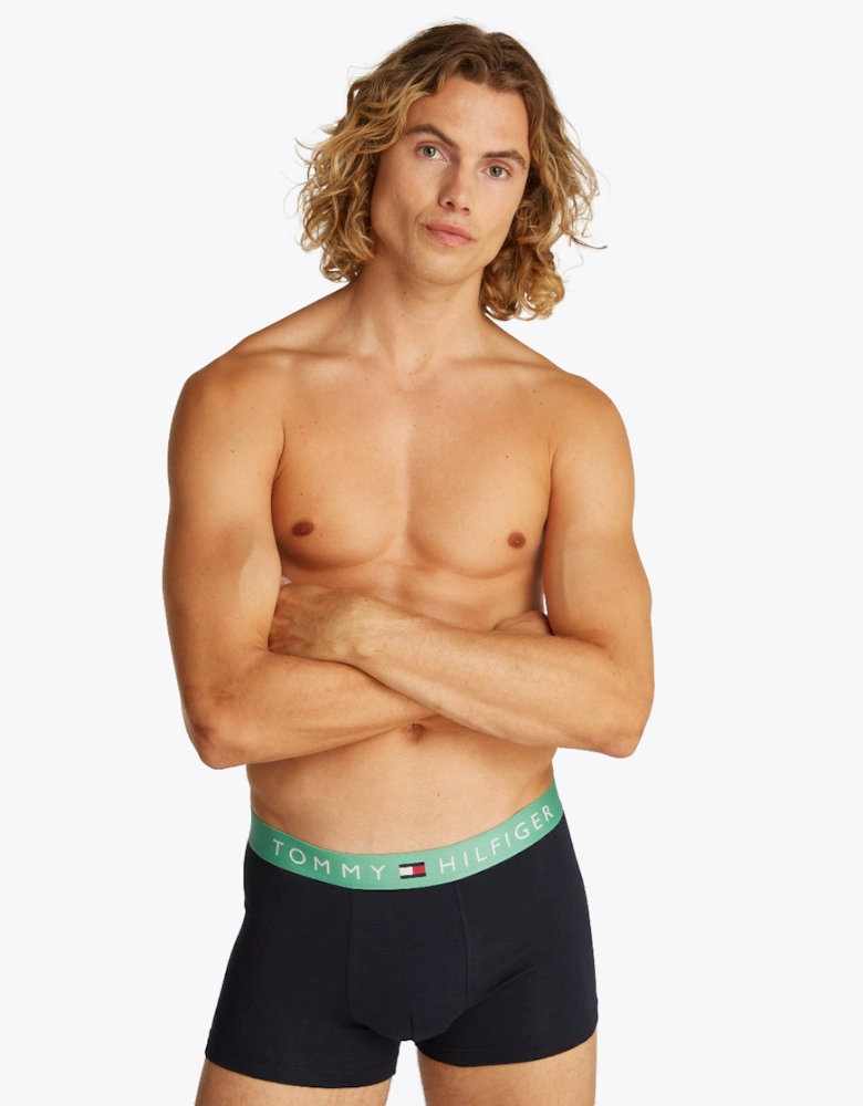 5-Pack Coloured Band Boxer Trunks, Desert Sky/Multi