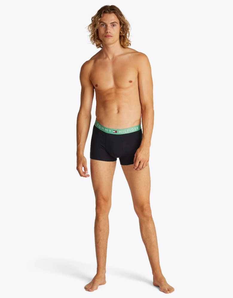 5-Pack Coloured Band Boxer Trunks, Desert Sky/Multi