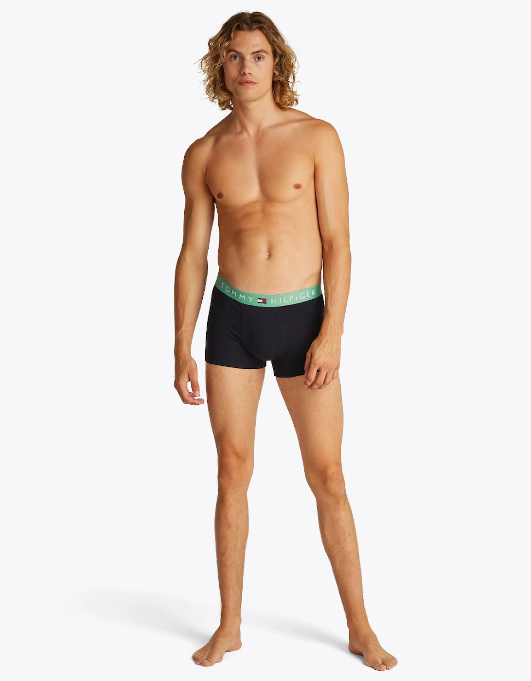 5-Pack Coloured Band Boxer Trunks, Desert Sky/Multi