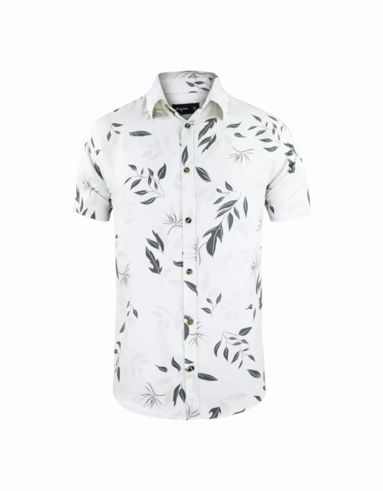 Mens Hawaiian Shirts Aloha Summer Casual Beach Holiday Viscose Floral Shirts Top