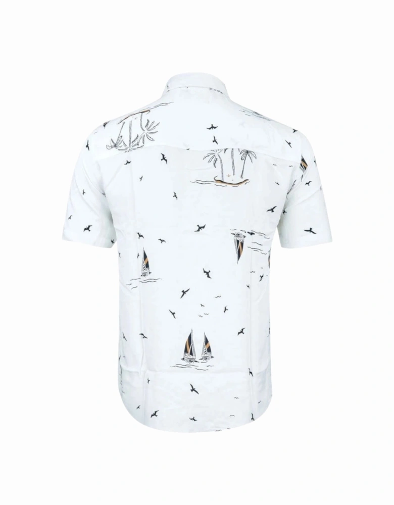 Mens Hawaiian Shirts Aloha Summer Casual Beach Holiday Viscose Floral Shirts Top