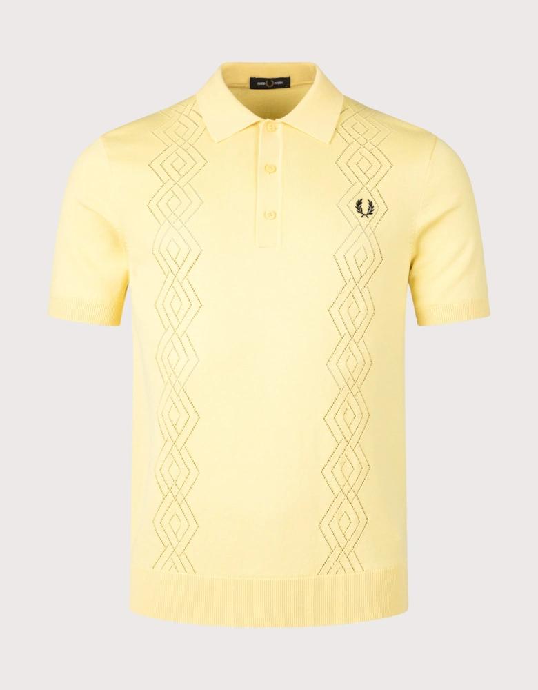 Pointelle Knitted Shirt