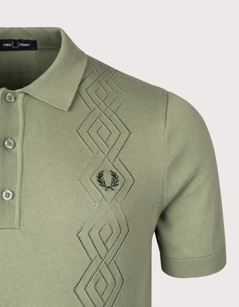 Pointelle Knitted Shirt