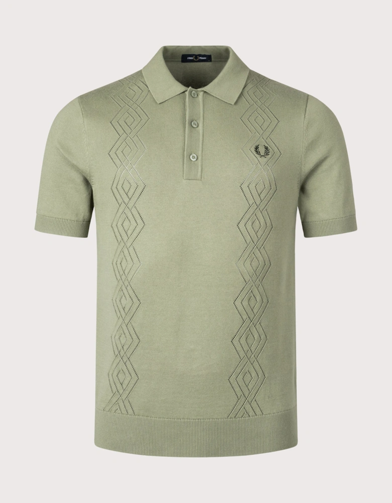 Pointelle Knitted Shirt