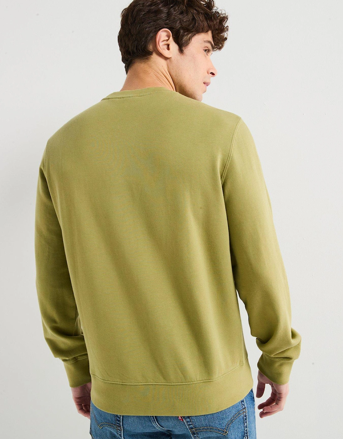 Original Housemark Logo Crew Neck Sweat Top - Light Green