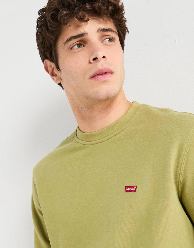 Original Housemark Logo Crew Neck Sweat Top - Light Green
