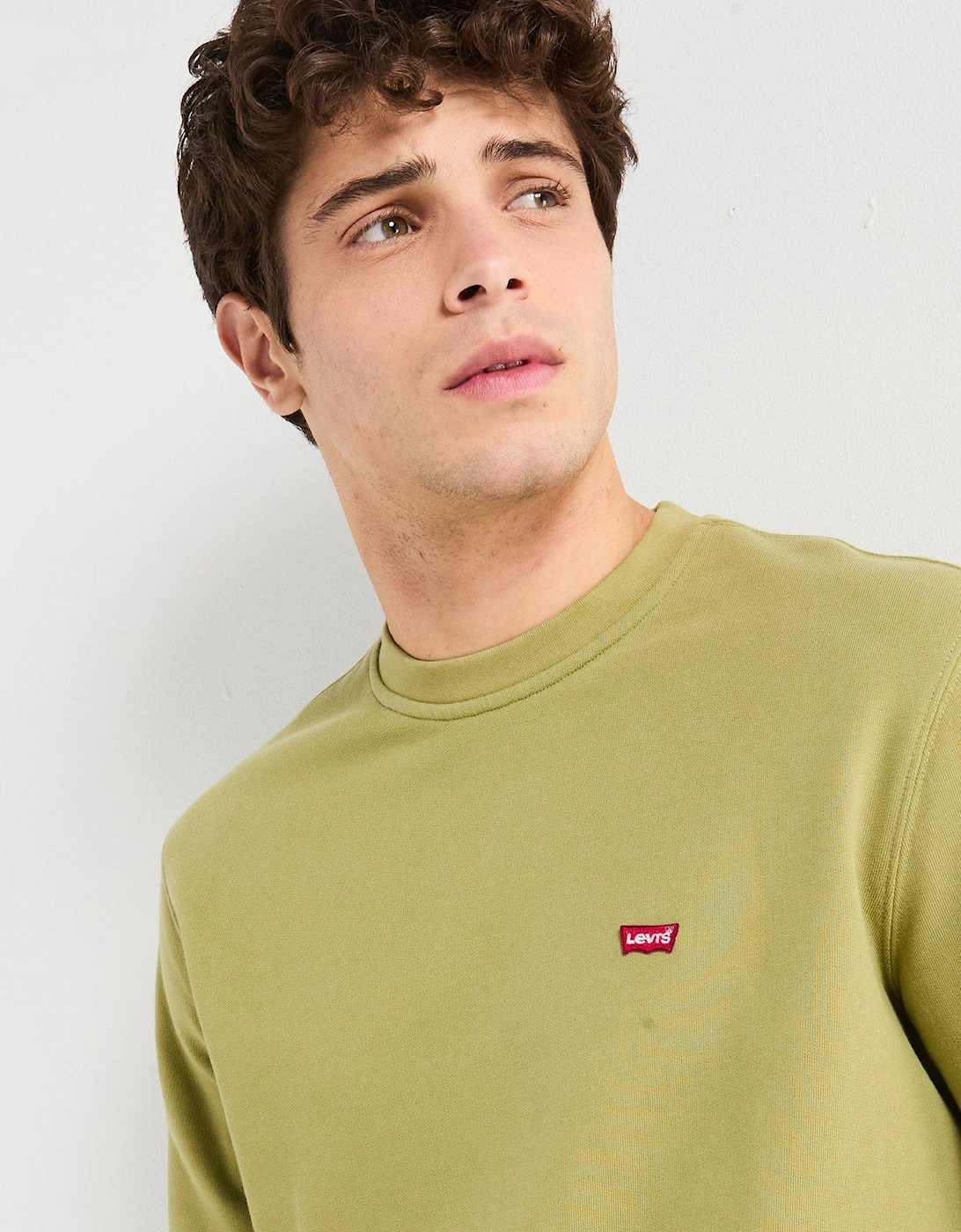 Original Housemark Logo Crew Neck Sweat Top - Light Green
