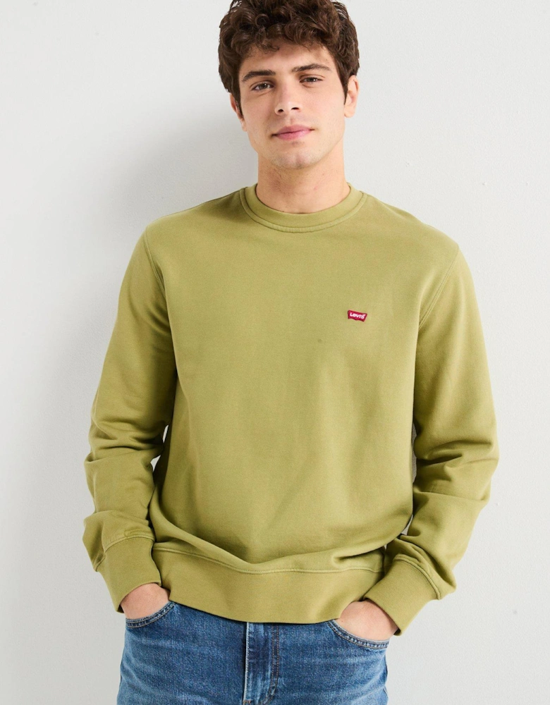 Original Housemark Logo Crew Neck Sweat Top - Light Green