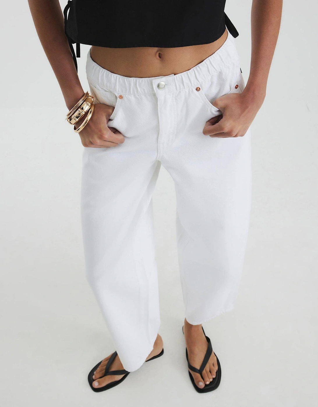 Cairo Elasticated Barrel - White, 2 of 1