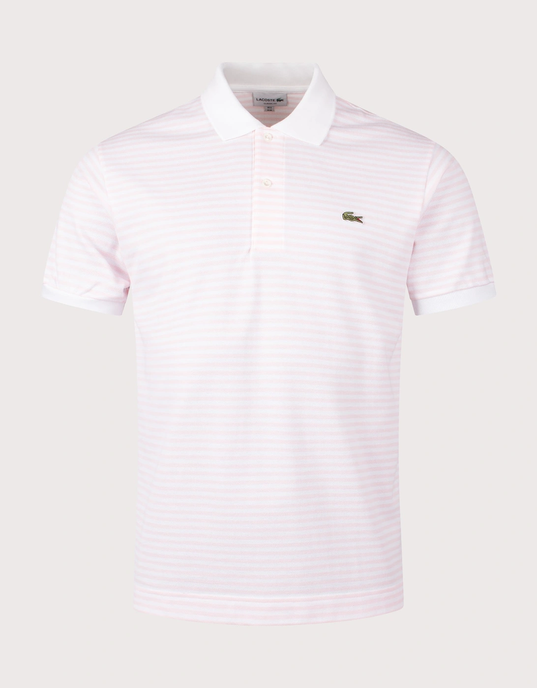 Ribbed Collar Striped Polo Shirt, 4 of 3