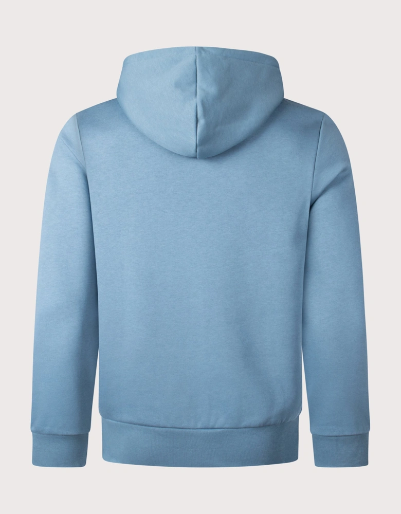 Zip Through Logo Hoodie