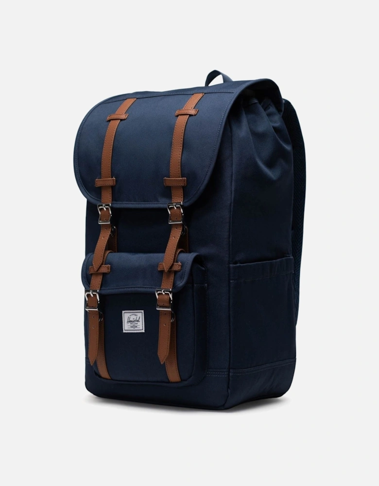 Herschel Little America Polyester Unisex Adults Blue Backpack - Large