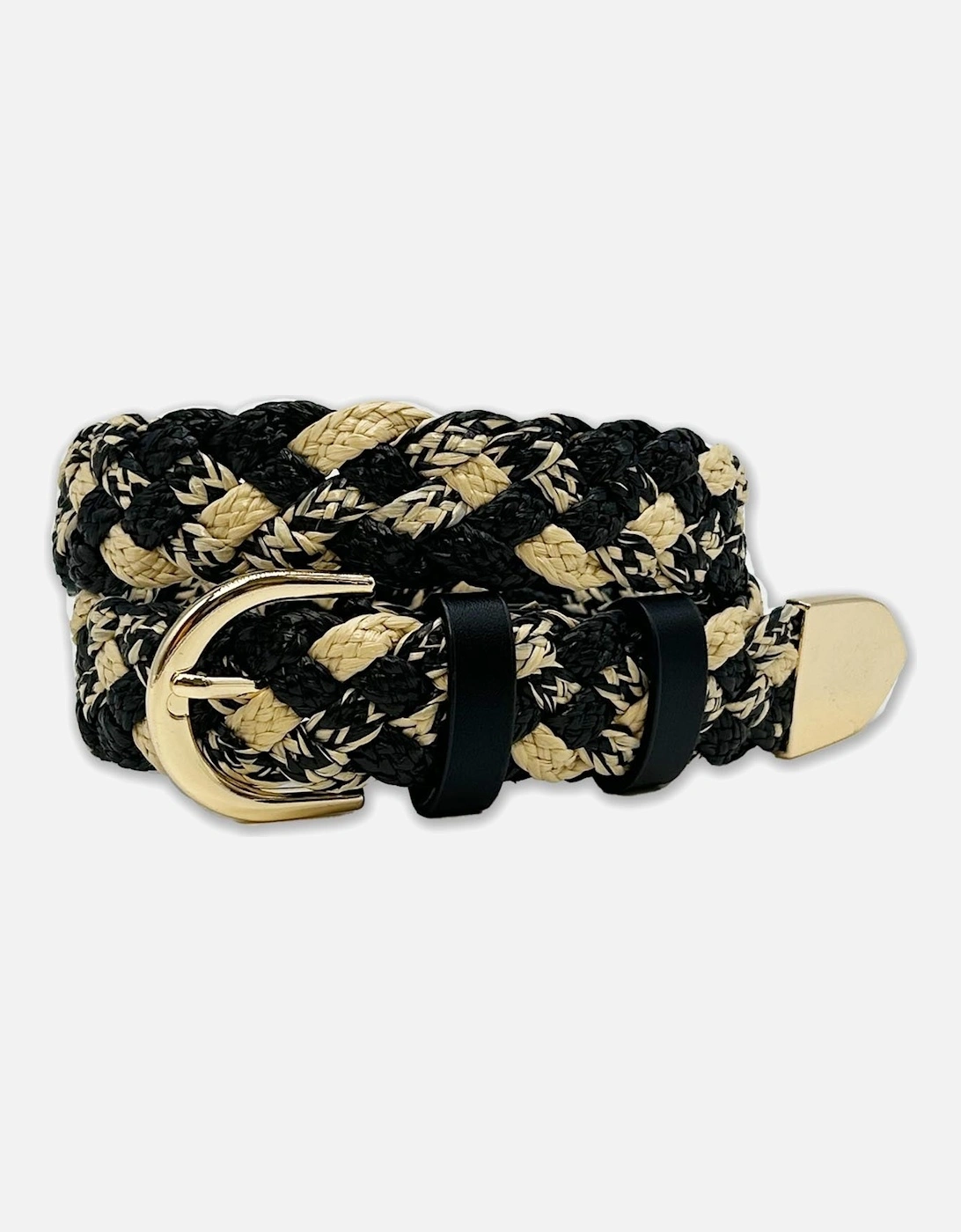 Serena Plaited Belt-Black Mix, 3 of 2