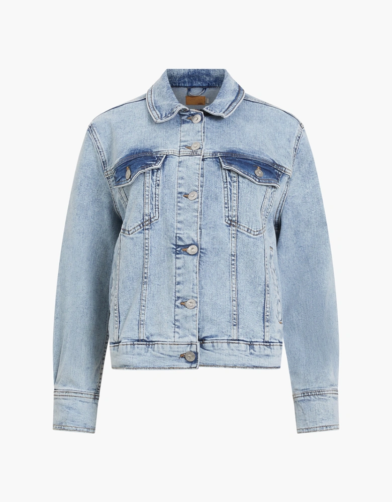 Stretch Trucker Jacket Bleached Out