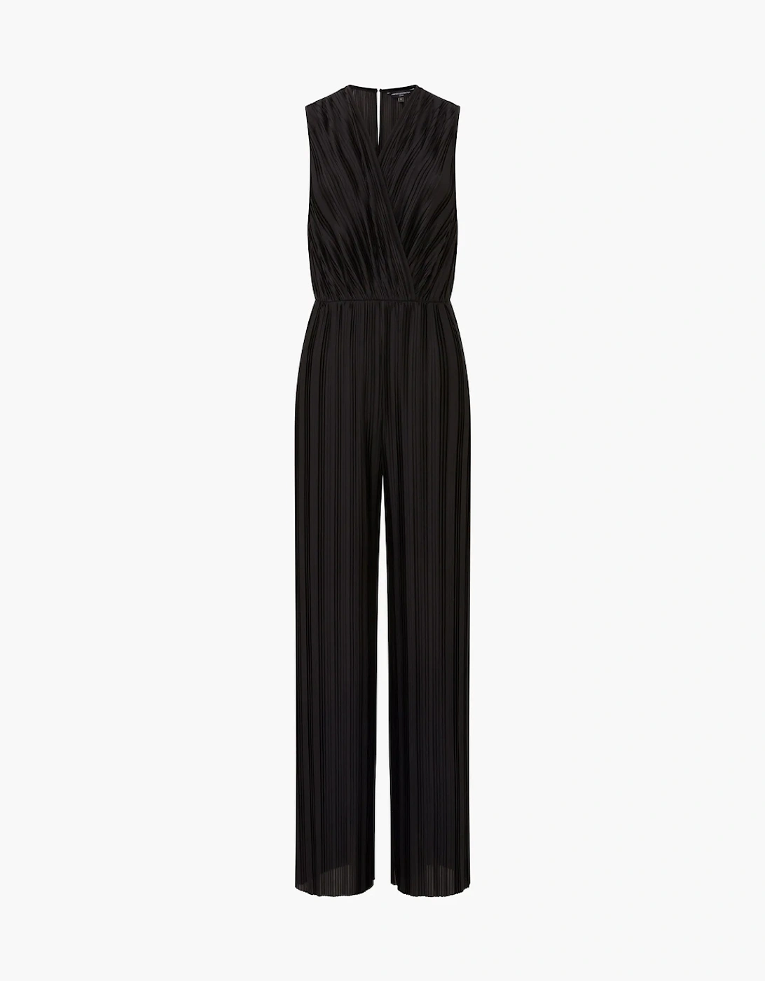 Ronnie Pleated V-neck Jumpsuit Blackout