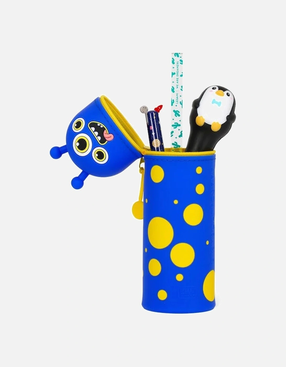 Kawaii Monster - 2 in 1 Soft Silicone Pencil Case