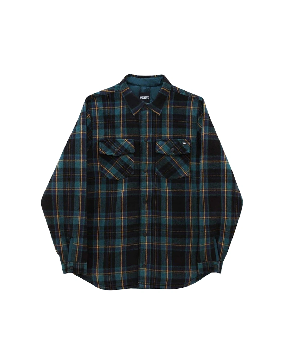 Men's Vans Check Shirt Black Brickell Shirt - Size: 40/Regular