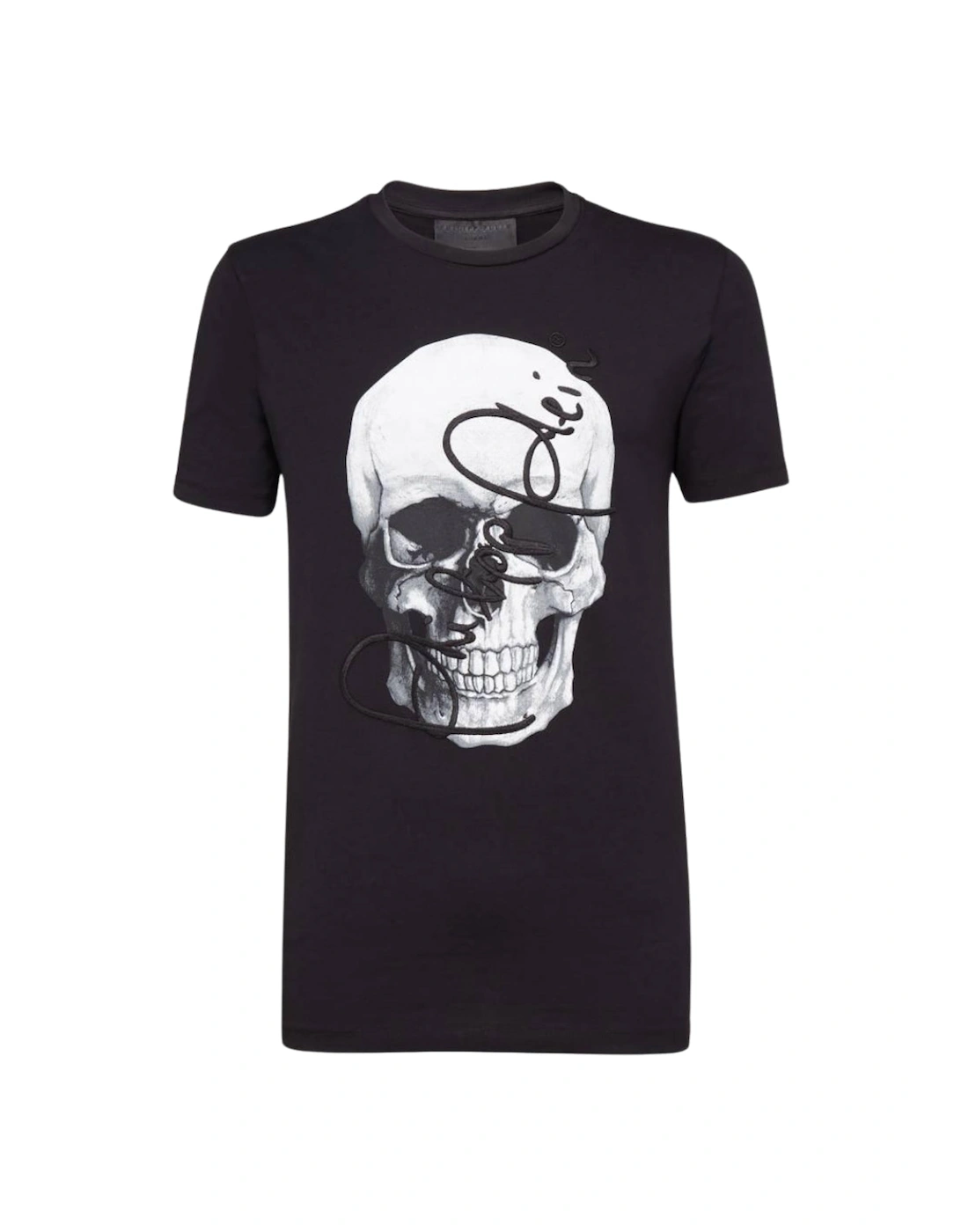 Signature Skull Design Black T-Shirt, 2 of 1