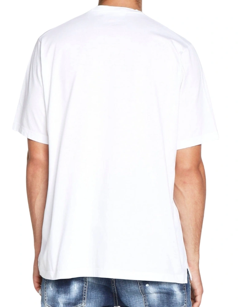 Maple Leaf On Front White T-Shirt