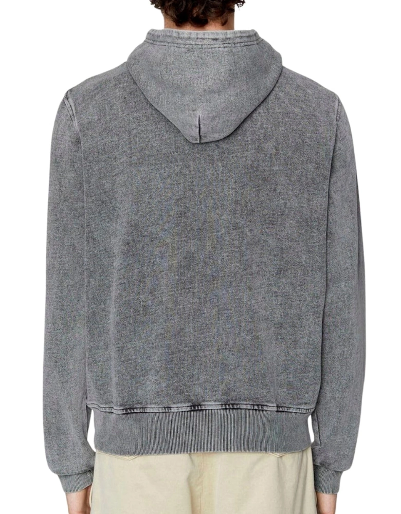 Simple Logo Faded Grey Hoodie